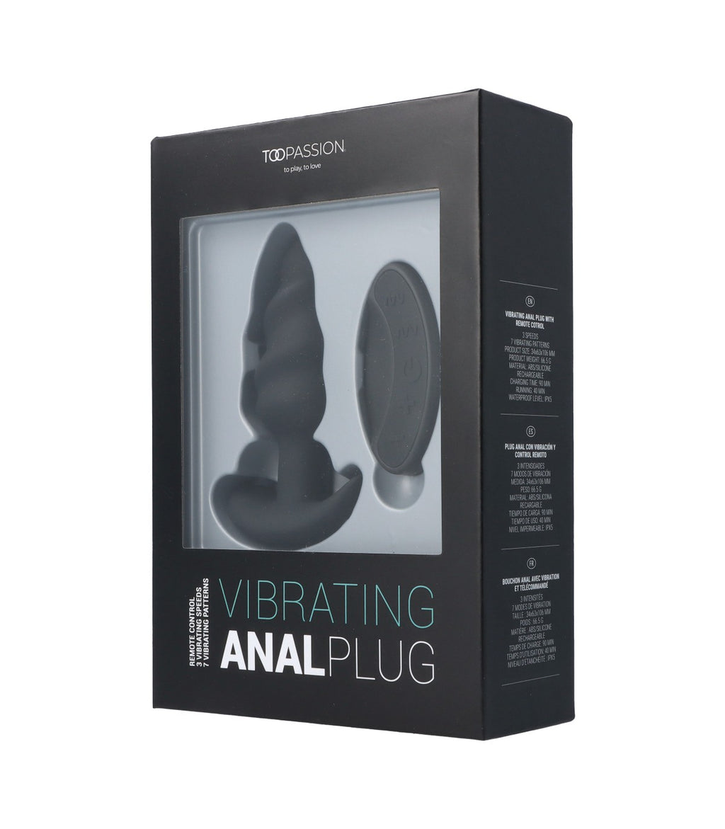 Plug anale vibrante e vorticoso TOOPASSION