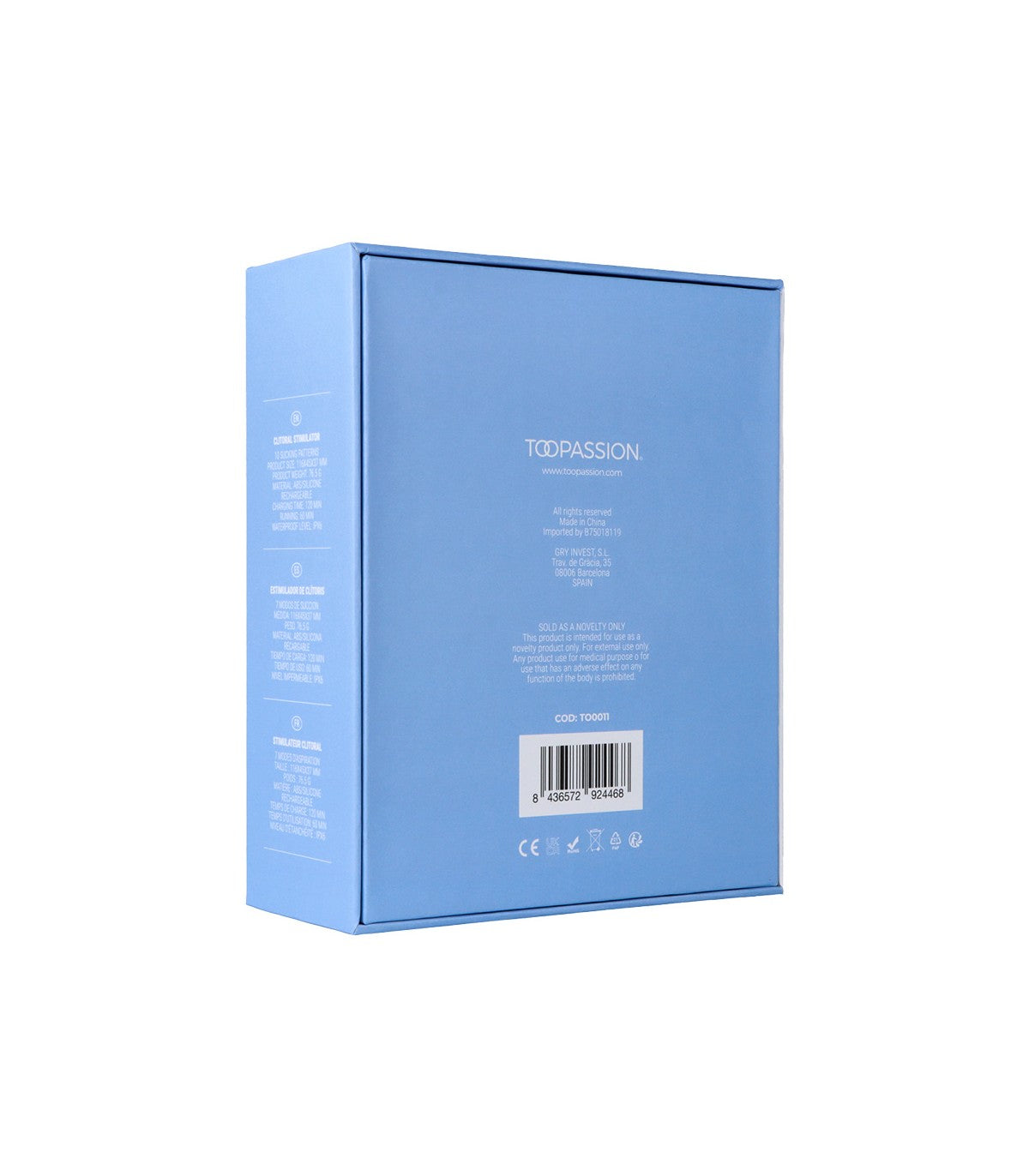 TOOPASSION - Stimolatore Clitorideo