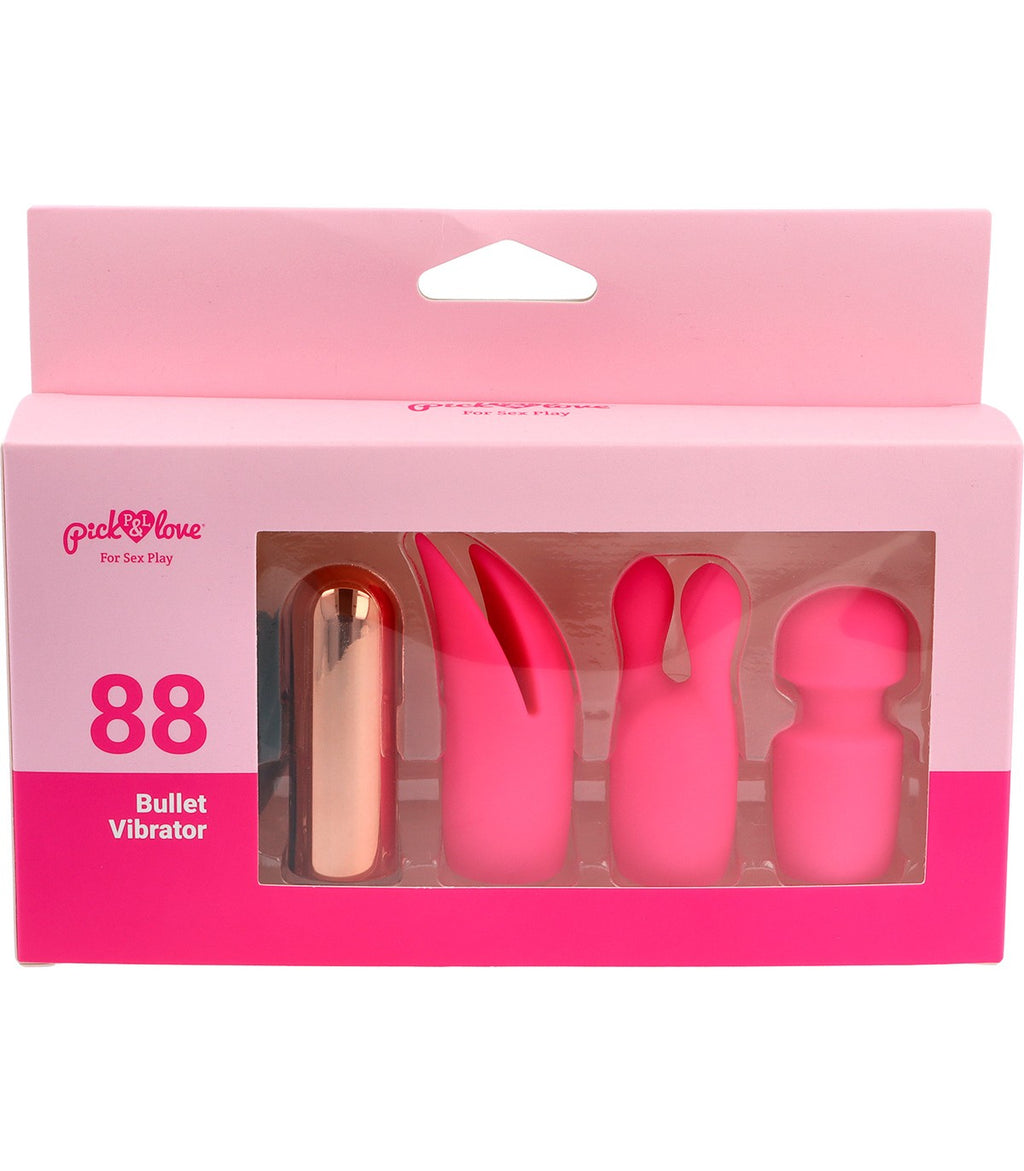 No. 88 PINK SILICONE COVER RECHARGEABLE BULLET