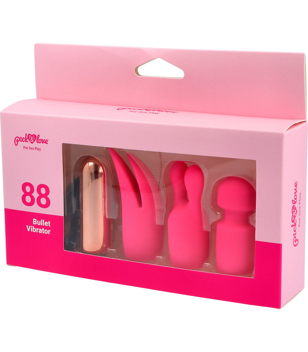 No. 88 PINK SILICONE COVER RECHARGEABLE BULLET