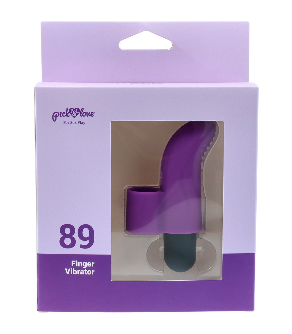 Nº 89 VIBRATING RECHARGEABLE FINGER BULLET PURPLE