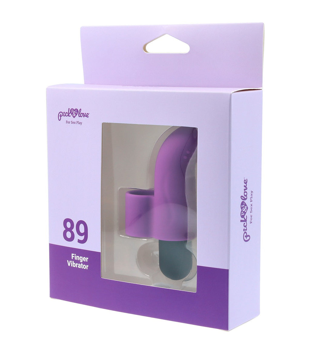 Nº 89 VIBRATING RECHARGEABLE FINGER BULLET PURPLE