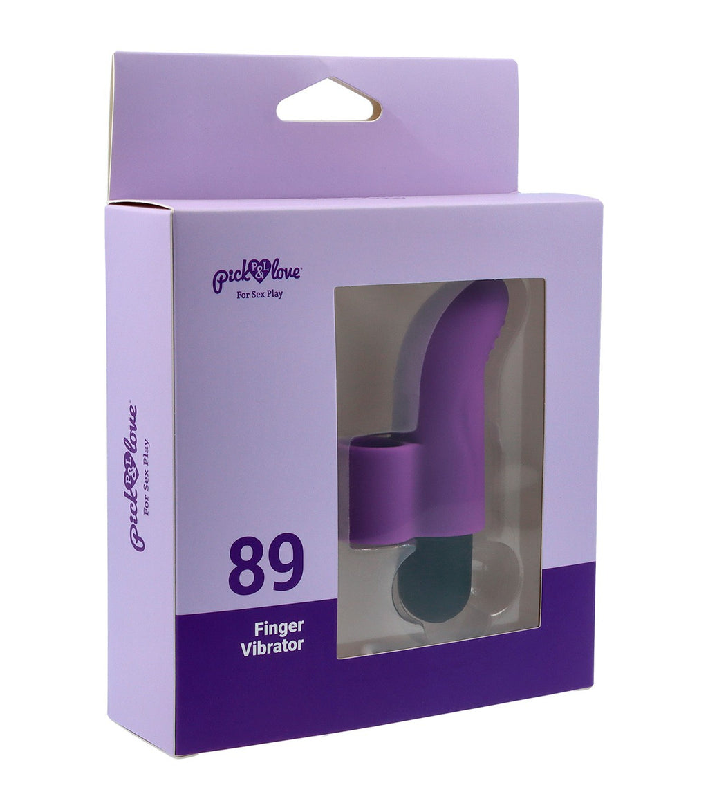 Nº 89 VIBRATING RECHARGEABLE FINGER BULLET PURPLE
