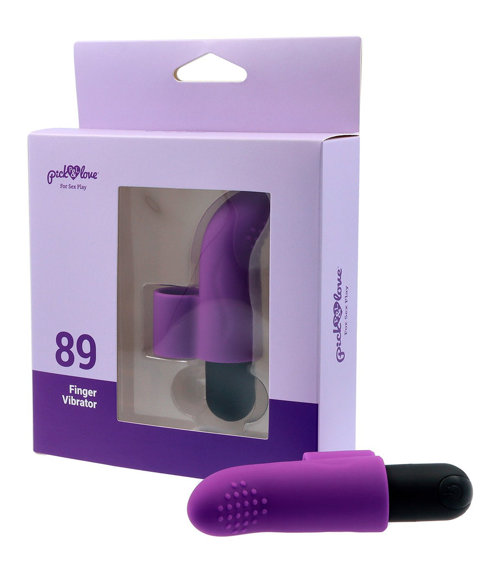 Nº 89 VIBRATING RECHARGEABLE FINGER BULLET PURPLE
