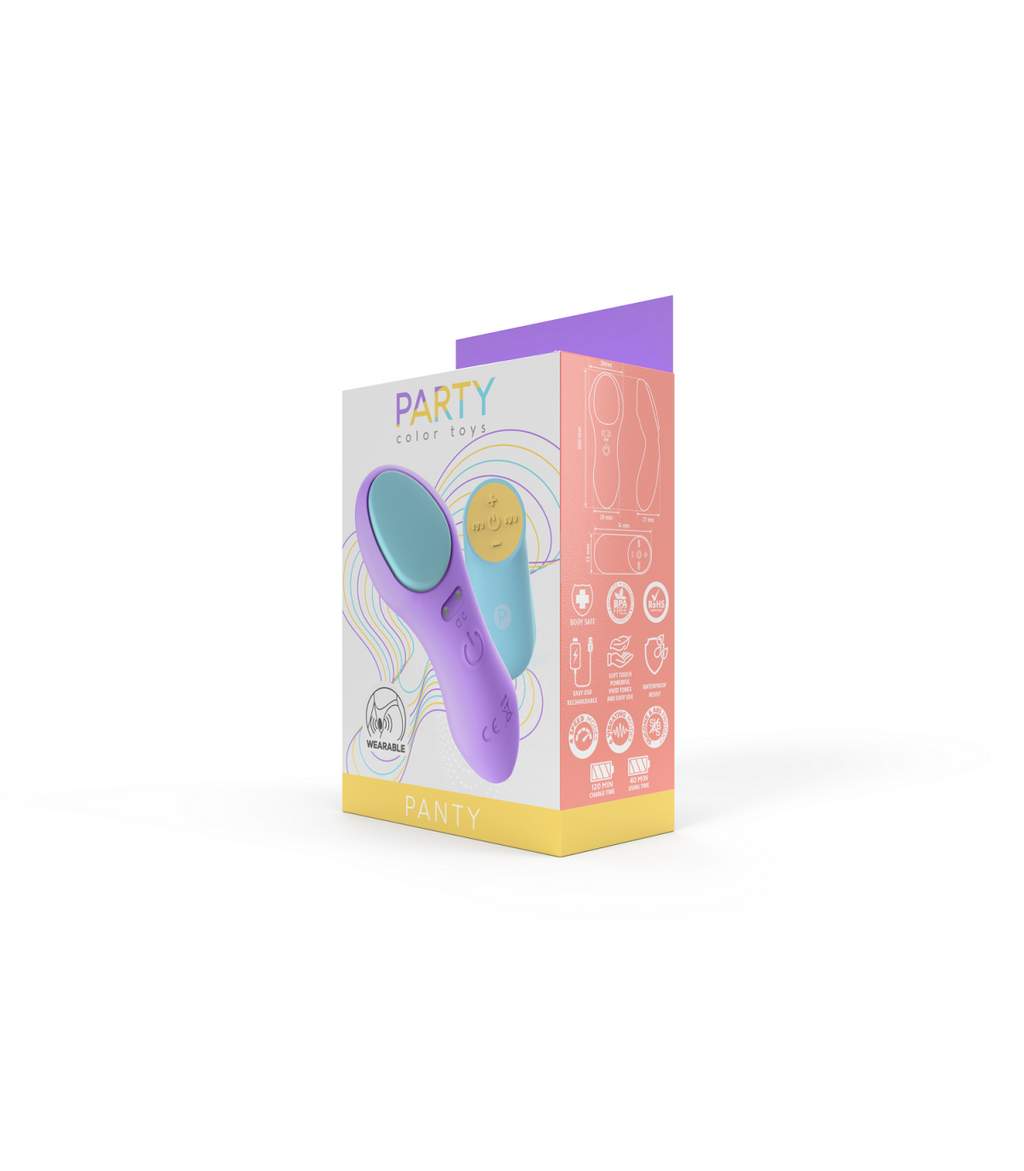 VIBRATORE A MUTANDINA CON CONTROLLO USB VIOLA