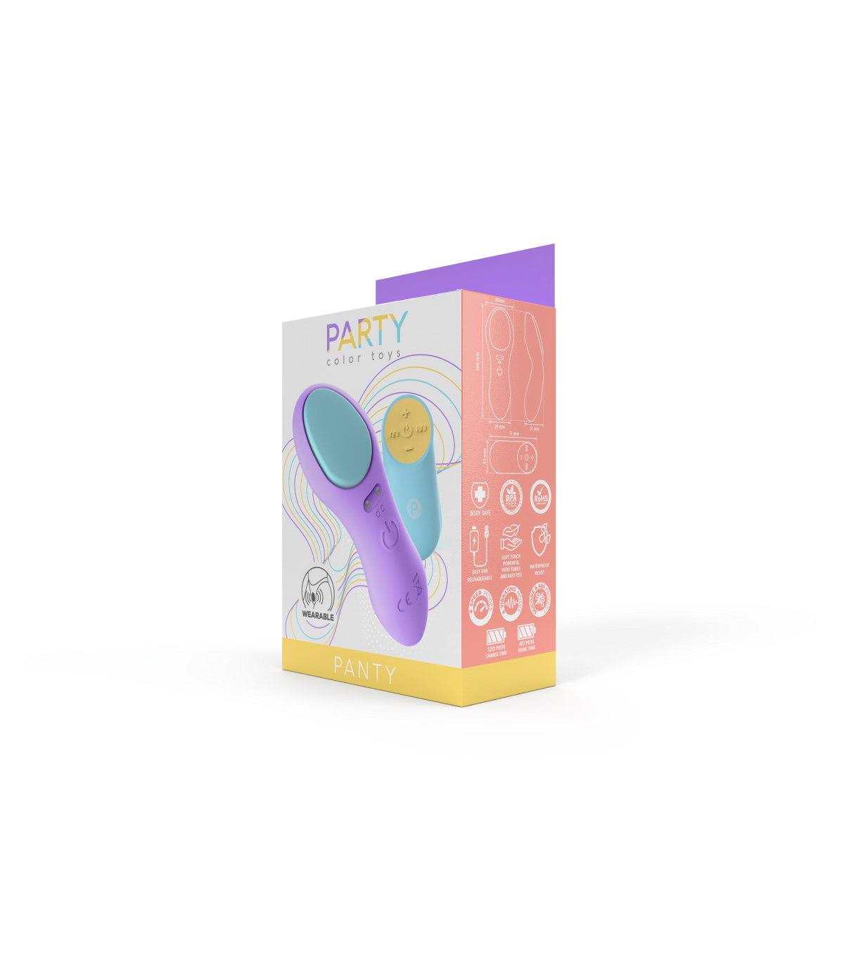 VIBRATORE A MUTANDINA CON CONTROLLO USB VIOLA