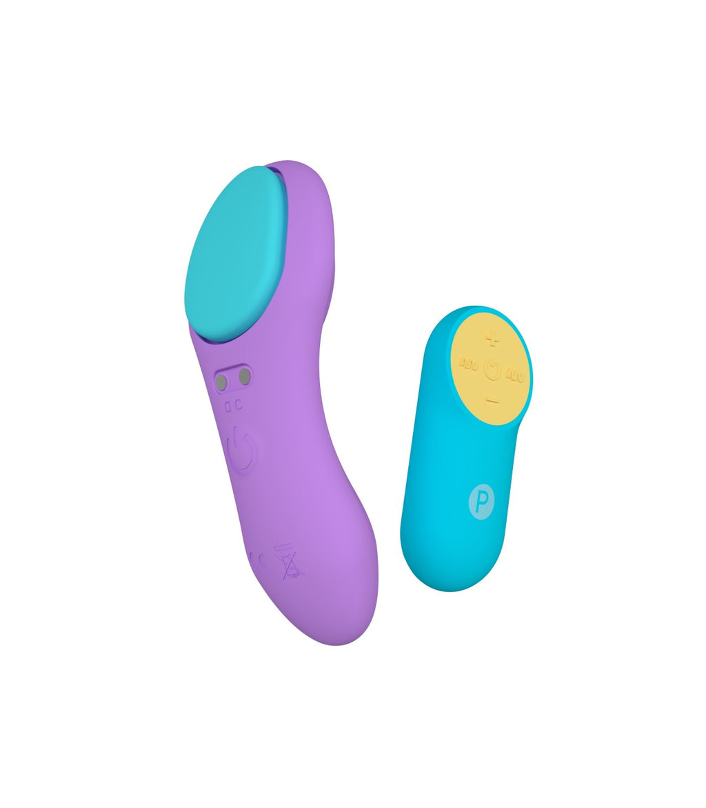VIBRATORE A MUTANDINA CON CONTROLLO USB VIOLA
