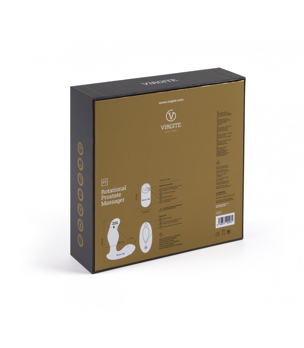 P2 PROSTATE VIBRATOR WITH REMOTE CONTROL