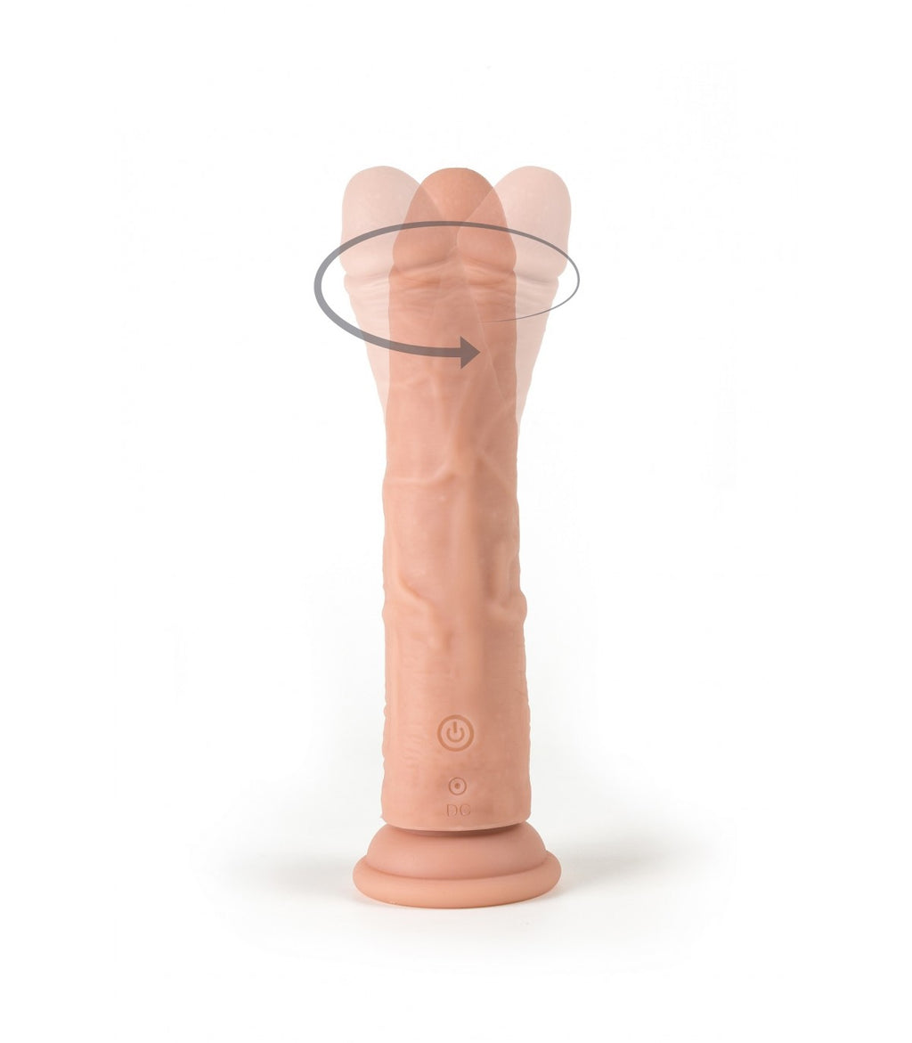 VIBRATORE E ROTATORE REALISTICO R7" 19CM CON TELECOMANDO