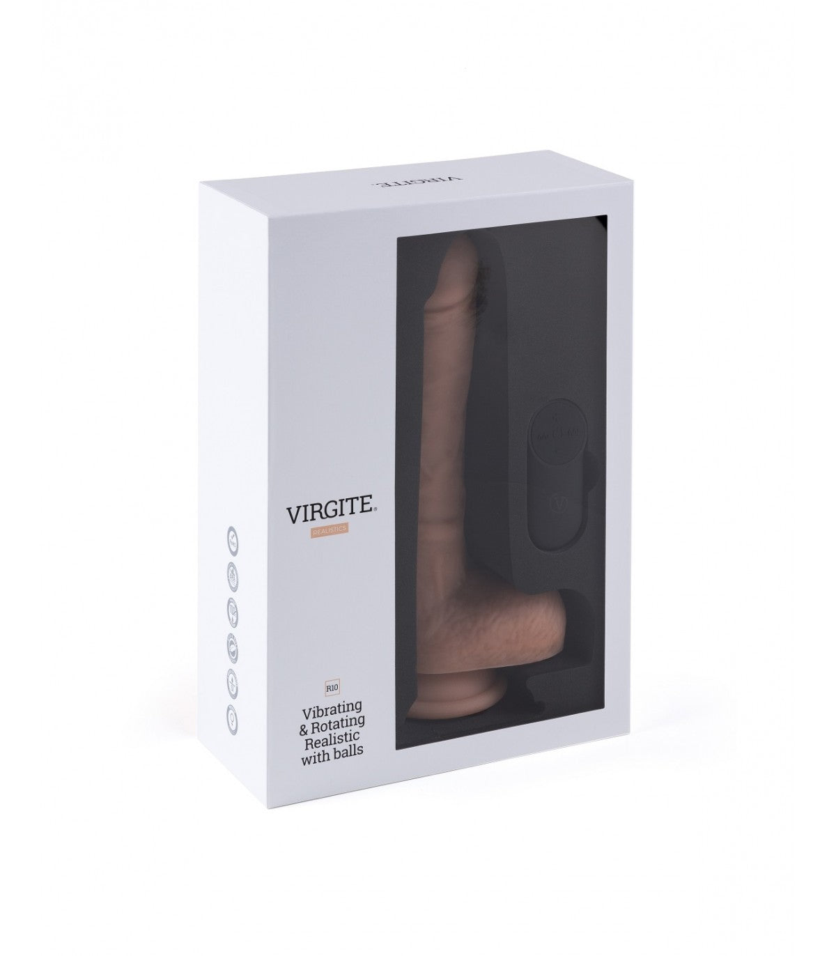 Vibratore e rotatore realistico R10" 21cm con telecomando
