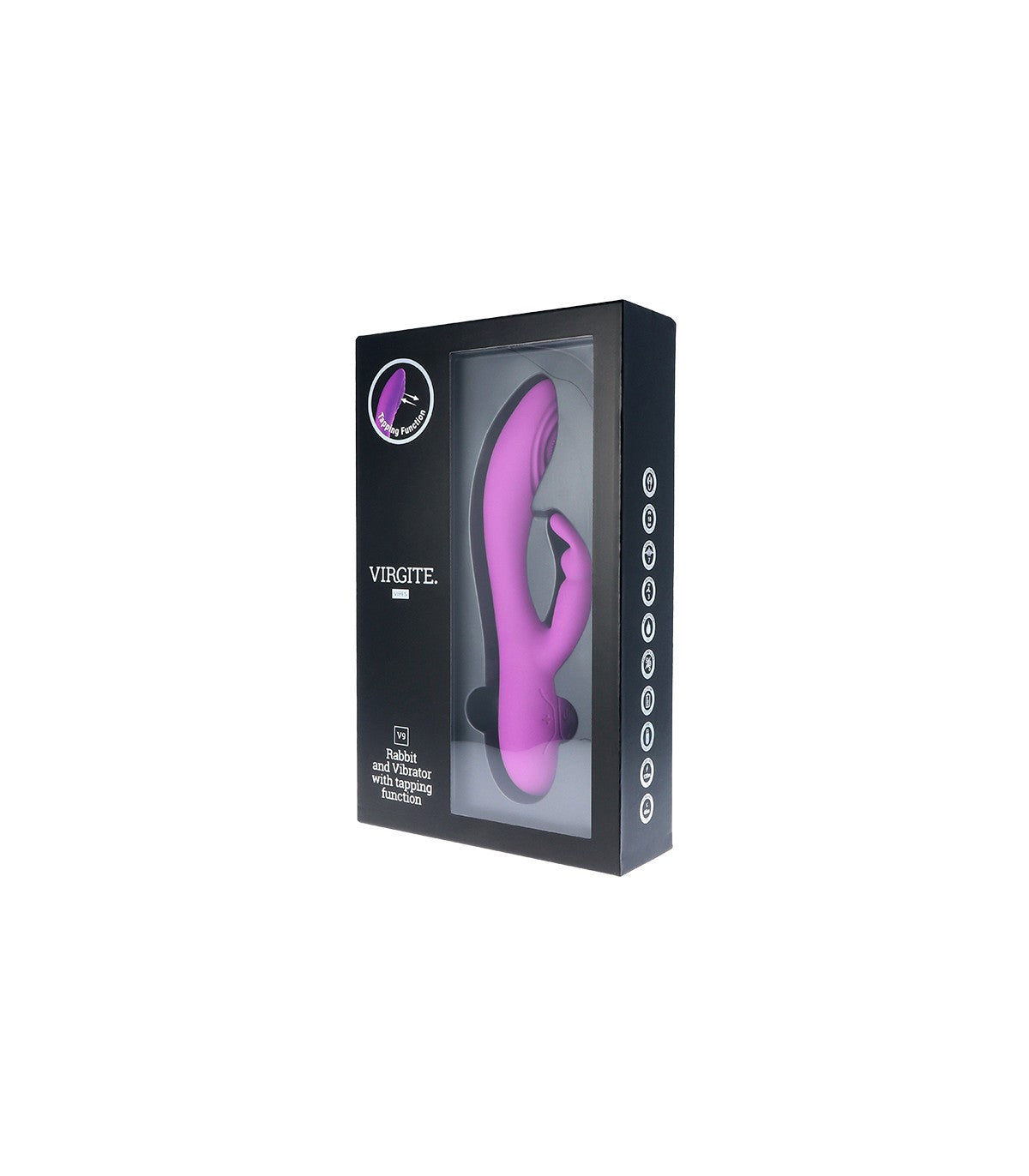 RECHARGEABLE VIBRATOR V9 PURPLE