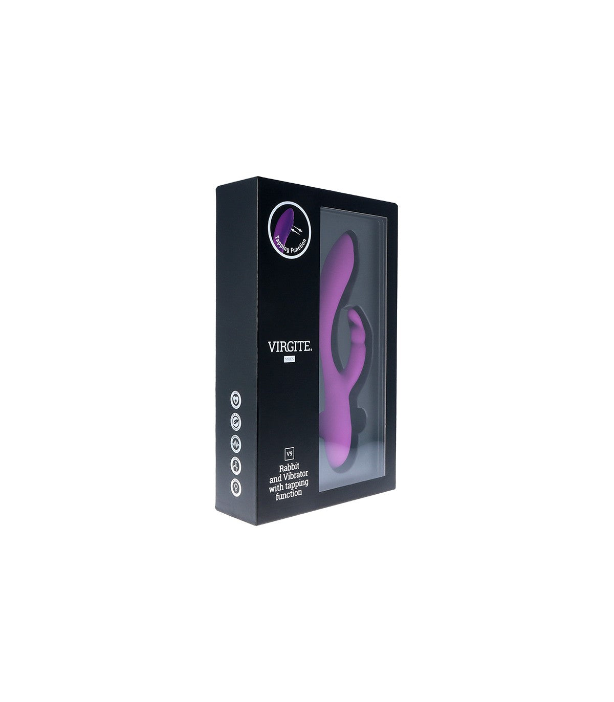 RECHARGEABLE VIBRATOR V9 PURPLE