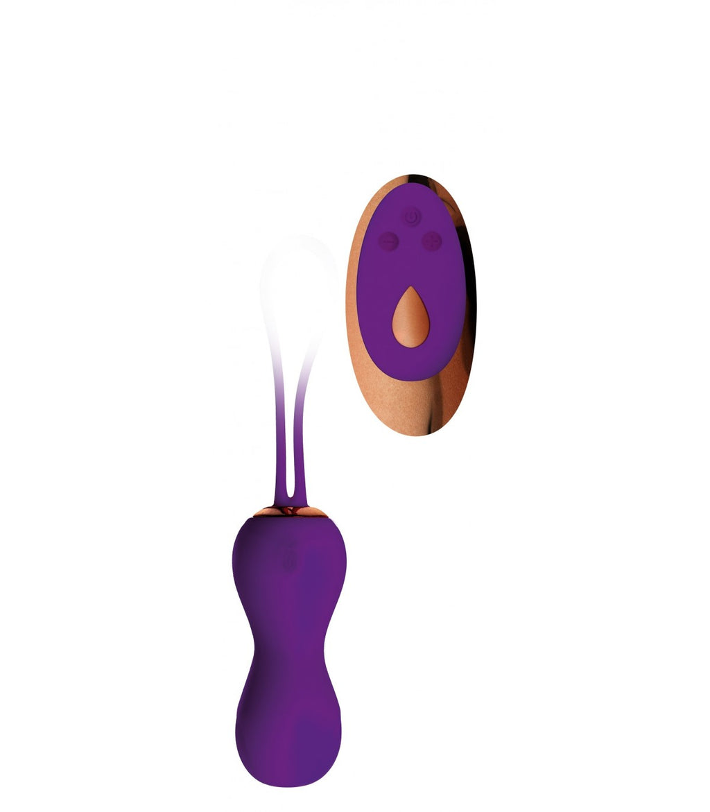 OVETTO VIBRANTE CON TELECOMANDO LIGIE VIOLA
