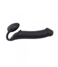 HARNESS DILDO STRAP-ON FLEXIBLE SOFT SILICONE BLACK XL