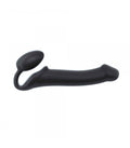 HARNESS DILDO STRAP-ON FLEXIBLE SOFT SILICONE BLACK L