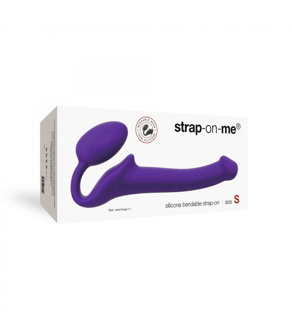 HALTER SOFT SILICONE PURPLE FLEXIBLE STRAP-ON DILDO S
