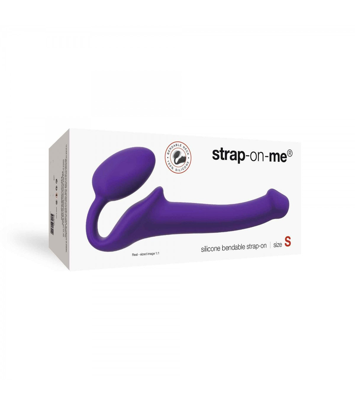 HALTER SOFT SILICONE PURPLE FLEXIBLE STRAP-ON DILDO S
