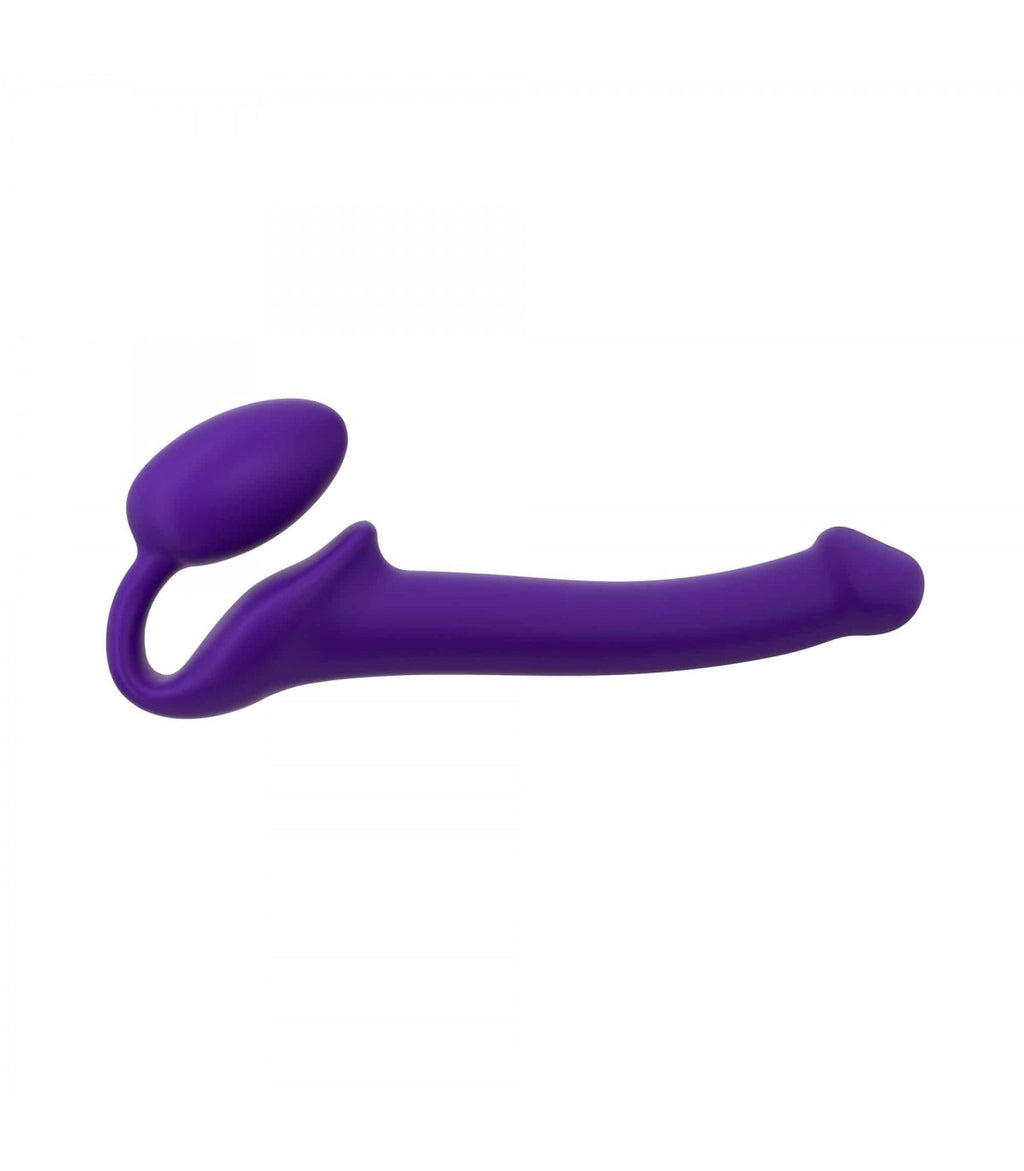 HALTER SOFT SILICONE PURPLE FLEXIBLE STRAP-ON DILDO S