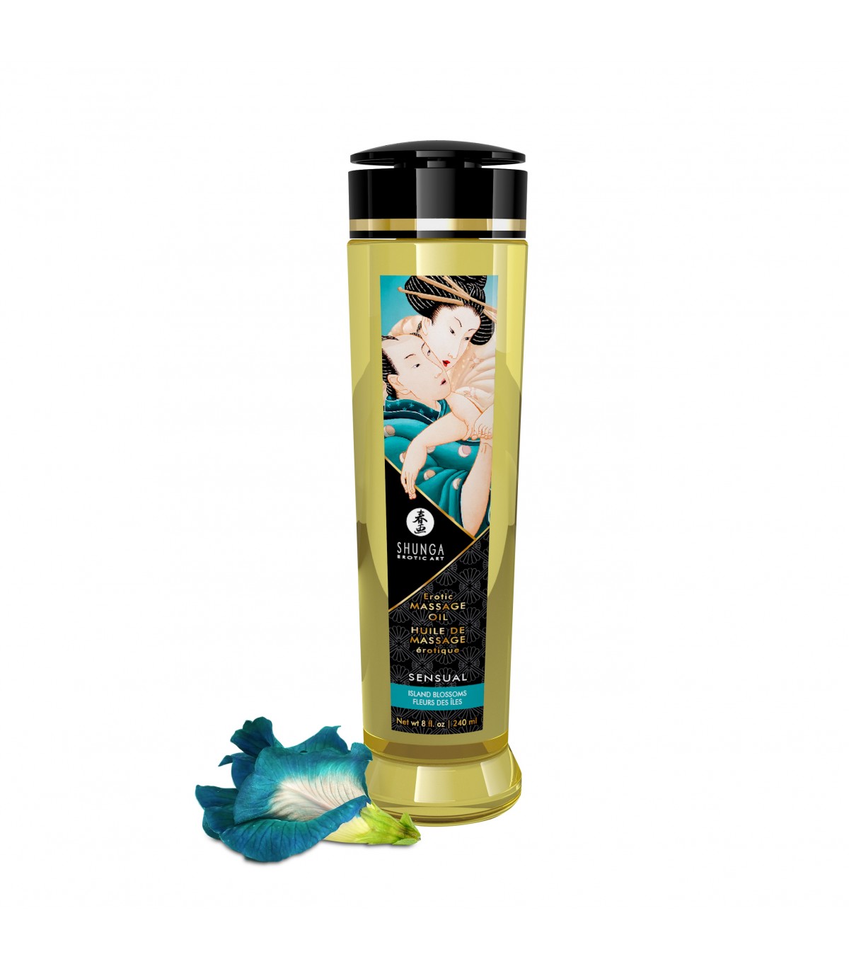 SENSUAL MASSAGE OIL ISLAND FLOWER 240 ML