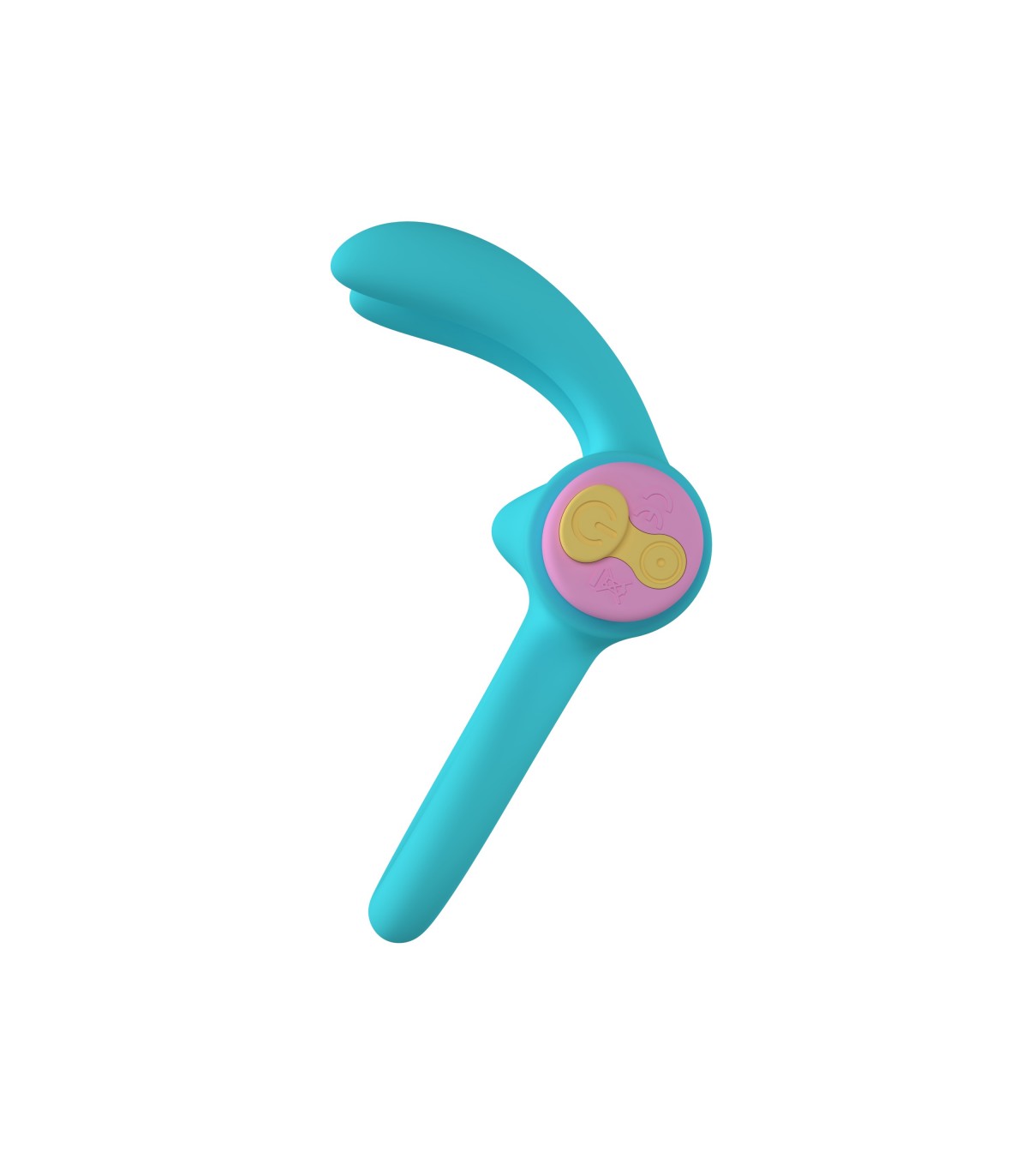 RINY VIBRATING RING WITH BLUE SILICONE USB CONTROLLER