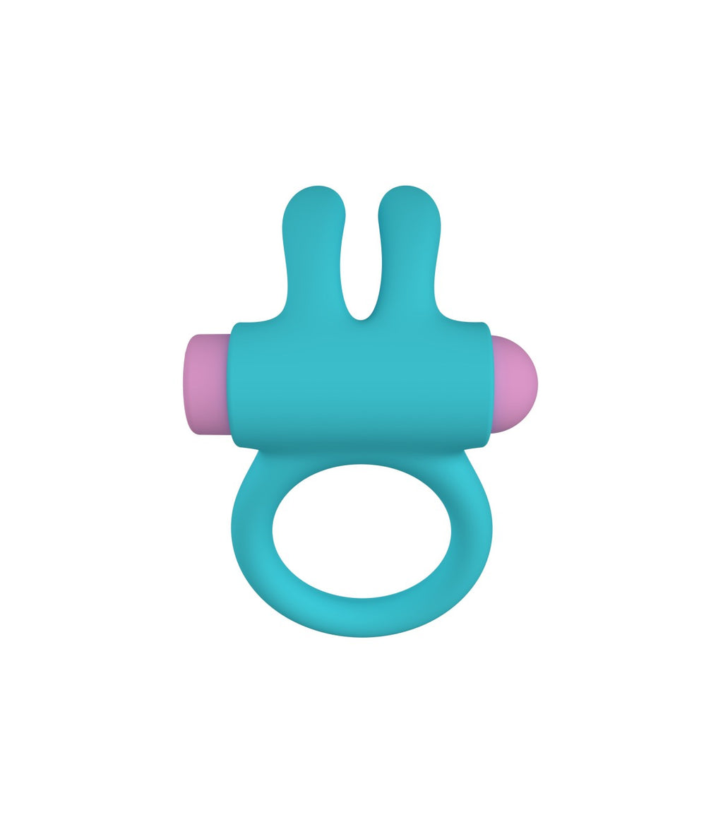 RINY VIBRATING RING WITH BLUE SILICONE USB CONTROLLER