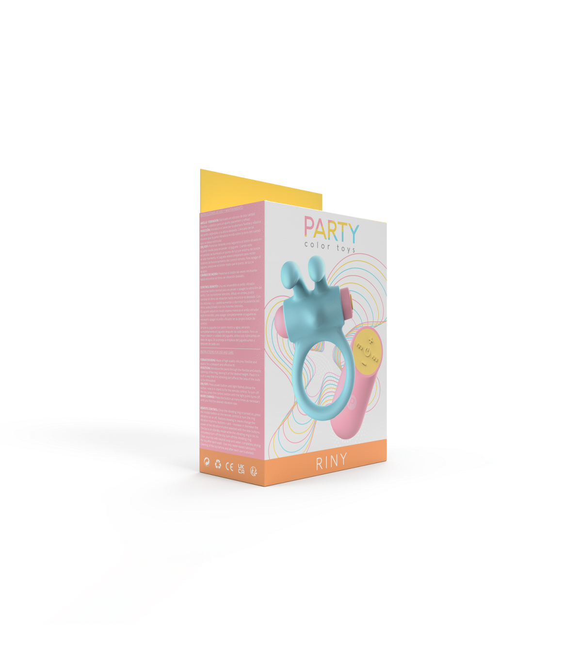 RINY VIBRATING RING WITH BLUE SILICONE USB CONTROLLER