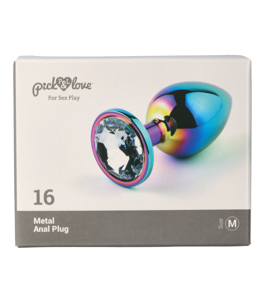 Metal butt plug No. 16 size M