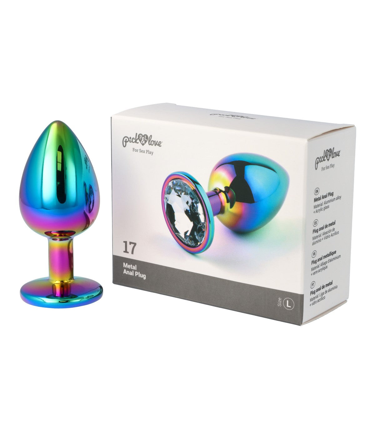 Metal butt plug No. 17 size L