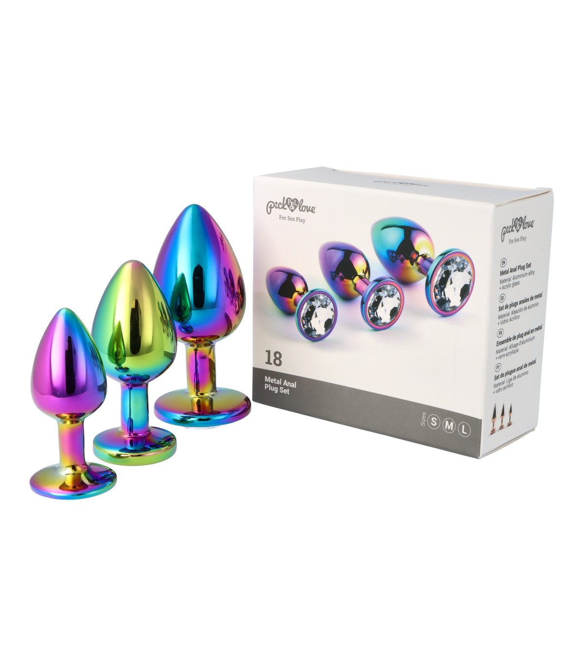 METAL BUTT PLUG SET NO. 18