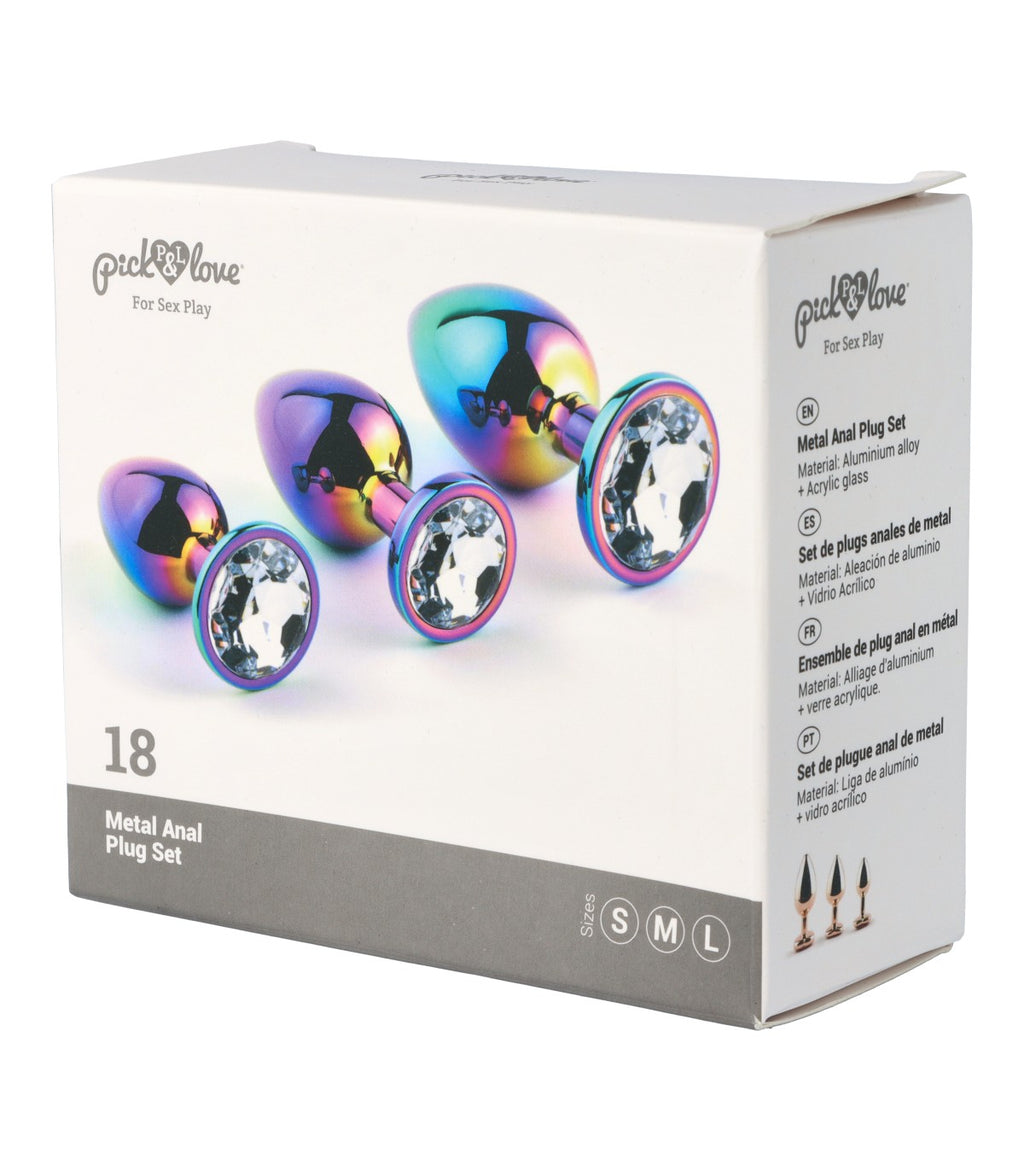 METAL BUTT PLUG SET NO. 18