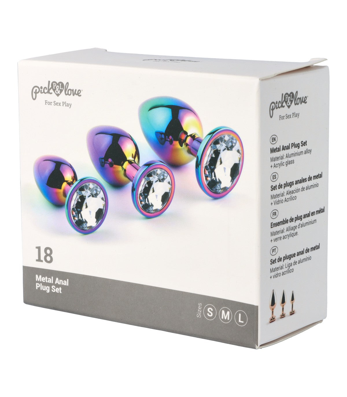 METAL BUTT PLUG SET NO. 18