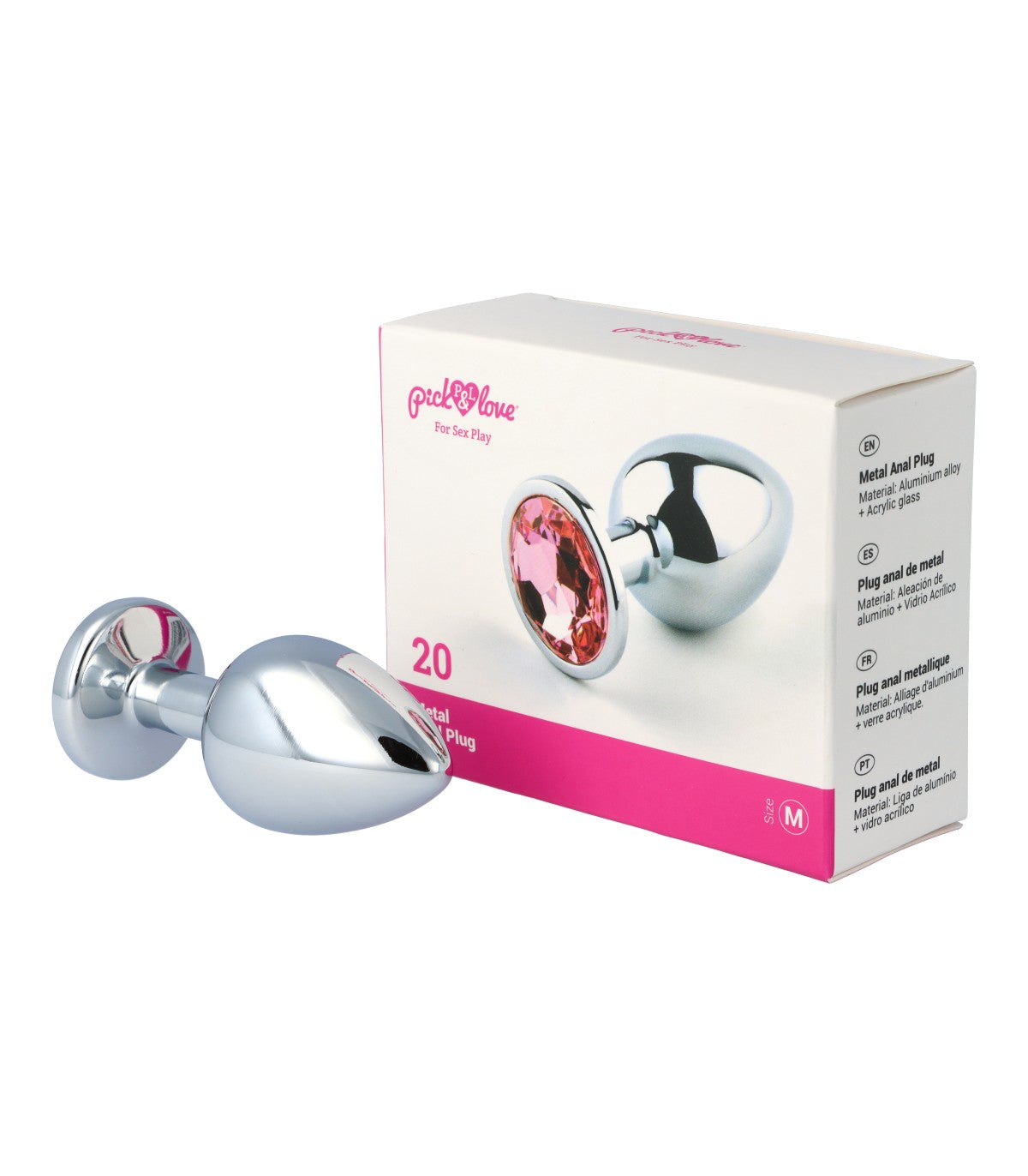 Metal butt plug no. 20 size M
