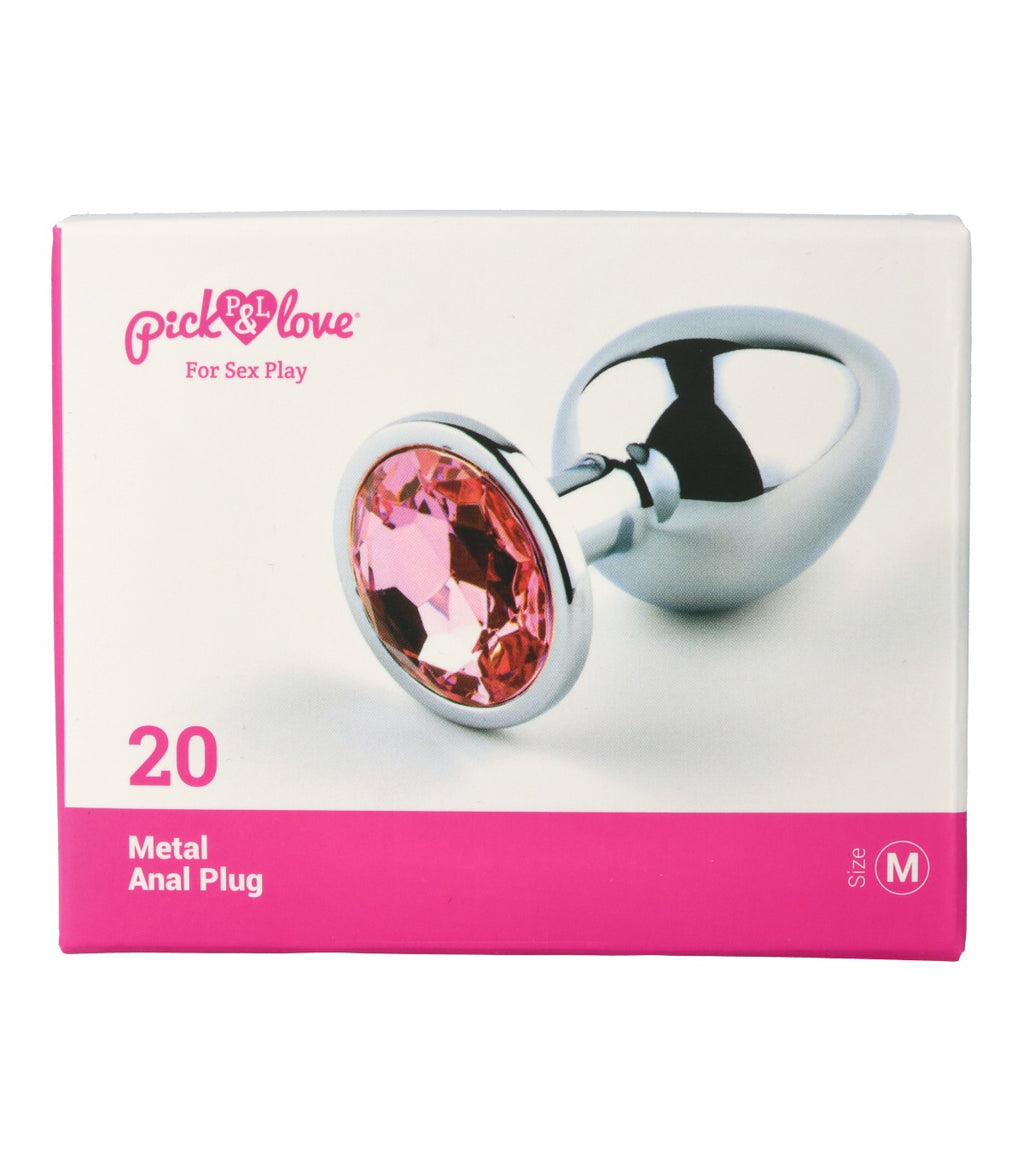 Metal butt plug no. 20 size M