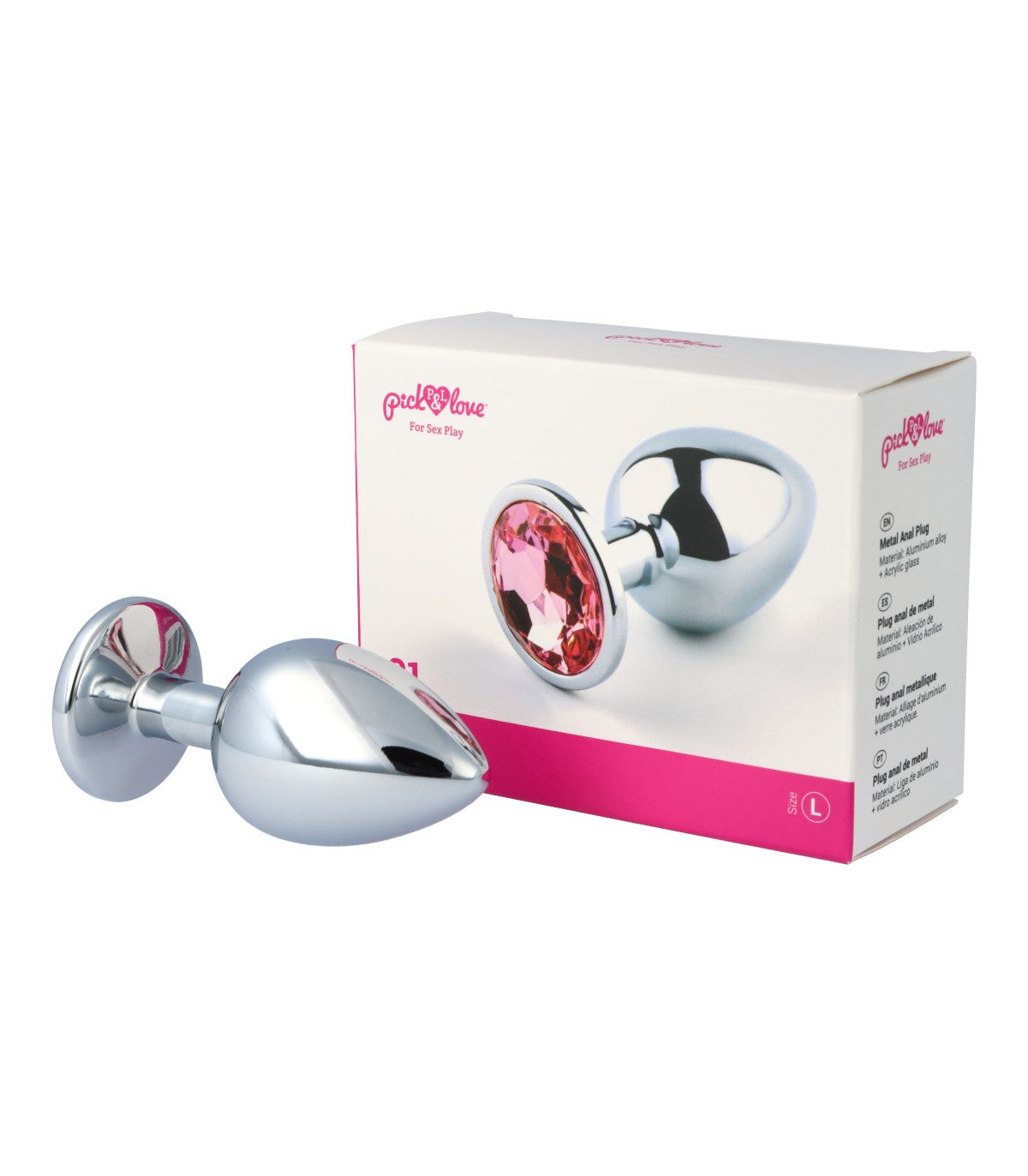 Metal butt plug no. 21 size L
