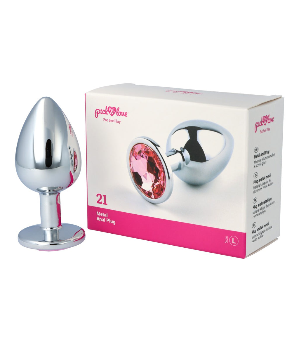 Metal butt plug no. 21 size L