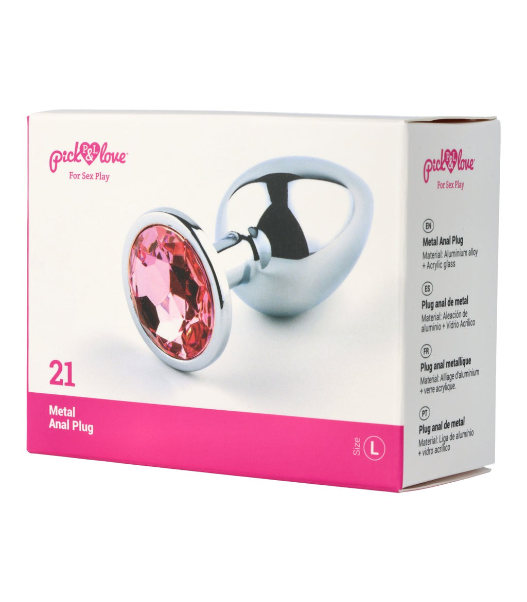 Metal butt plug no. 21 size L