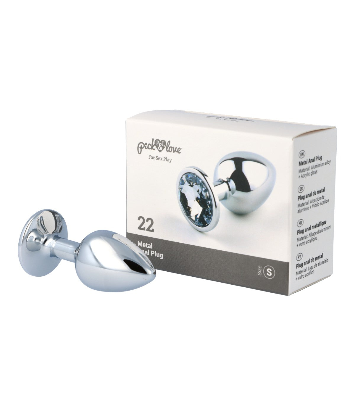 Metal butt plug n. 22 size S
