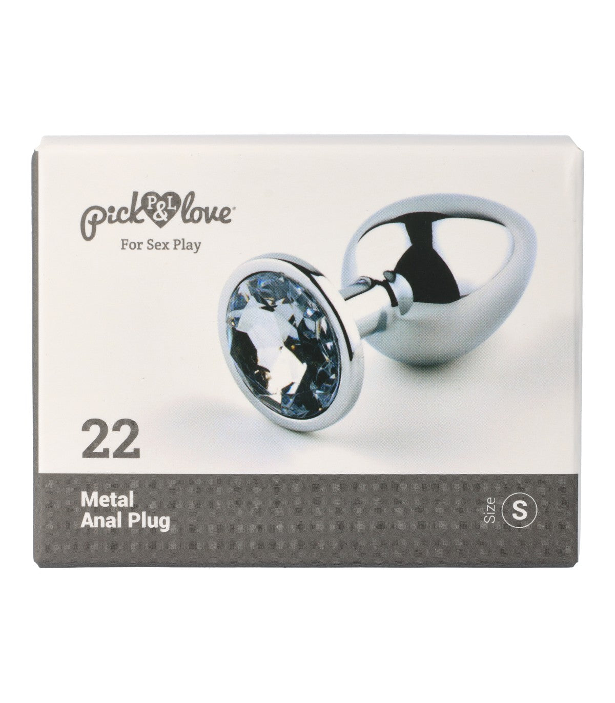 Metal butt plug n. 22 size S