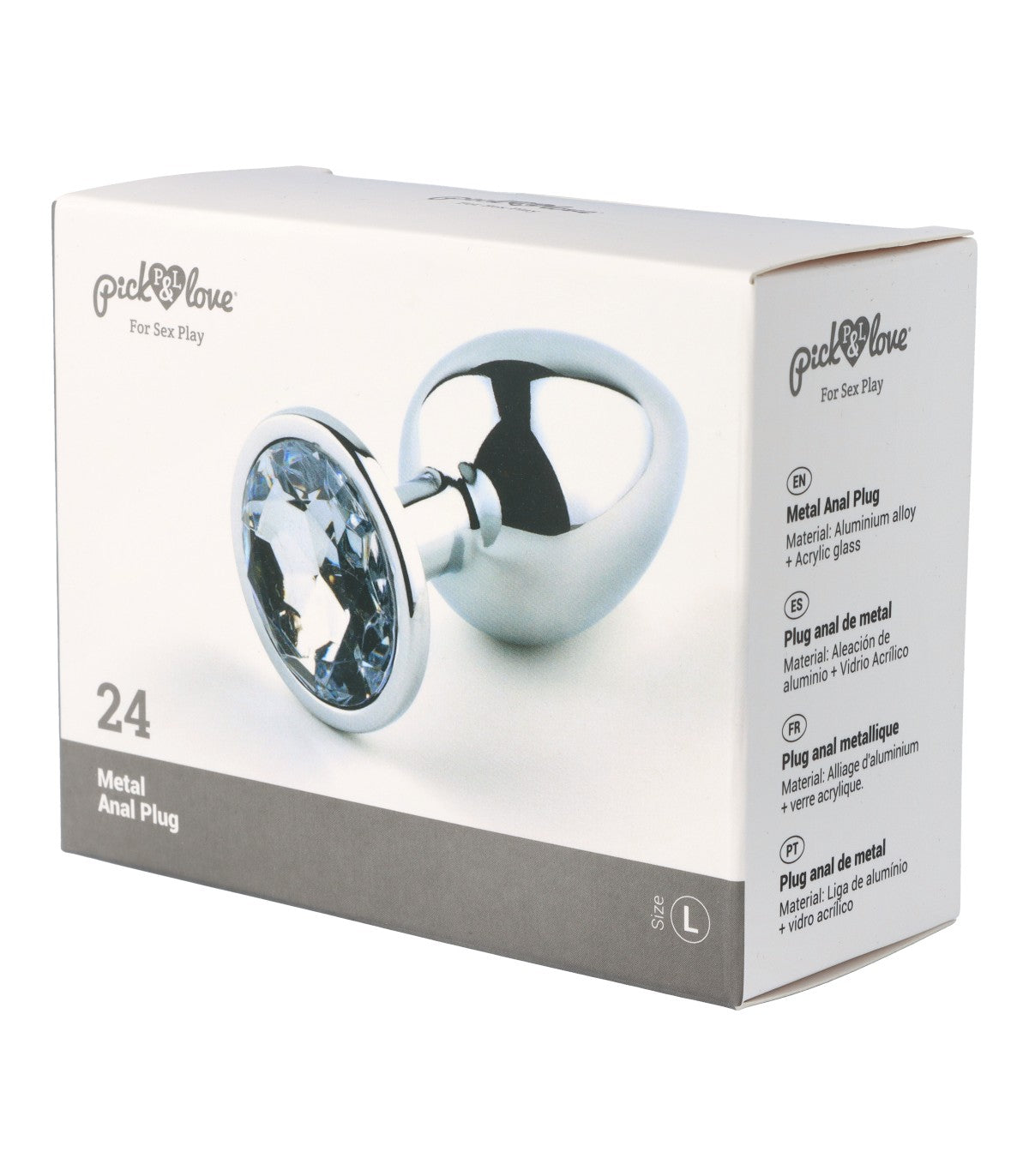 Metal anal plug no. 24, size L