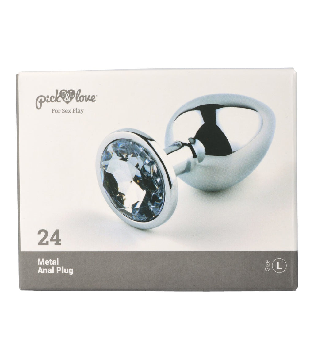 Metal anal plug no. 24, size L