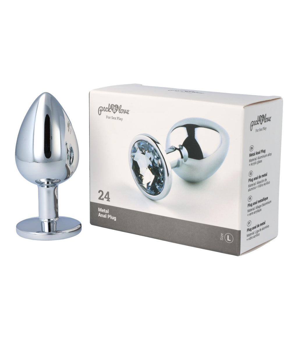 Metal anal plug no. 24, size L