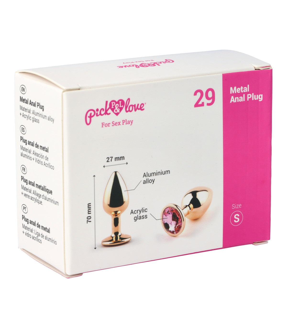 N. 29 METAL BUTT PLUG SIZE S
