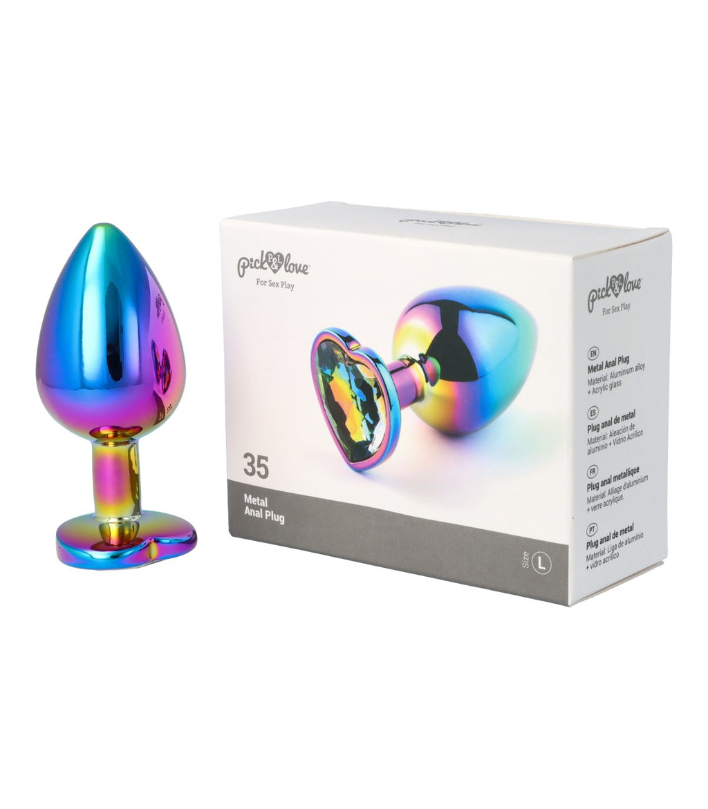 Metal anal plug no. 35 size L
