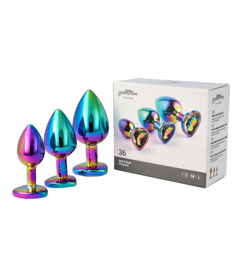 PLUG ANALI IN METALLO - SET DA 36 PEZZI