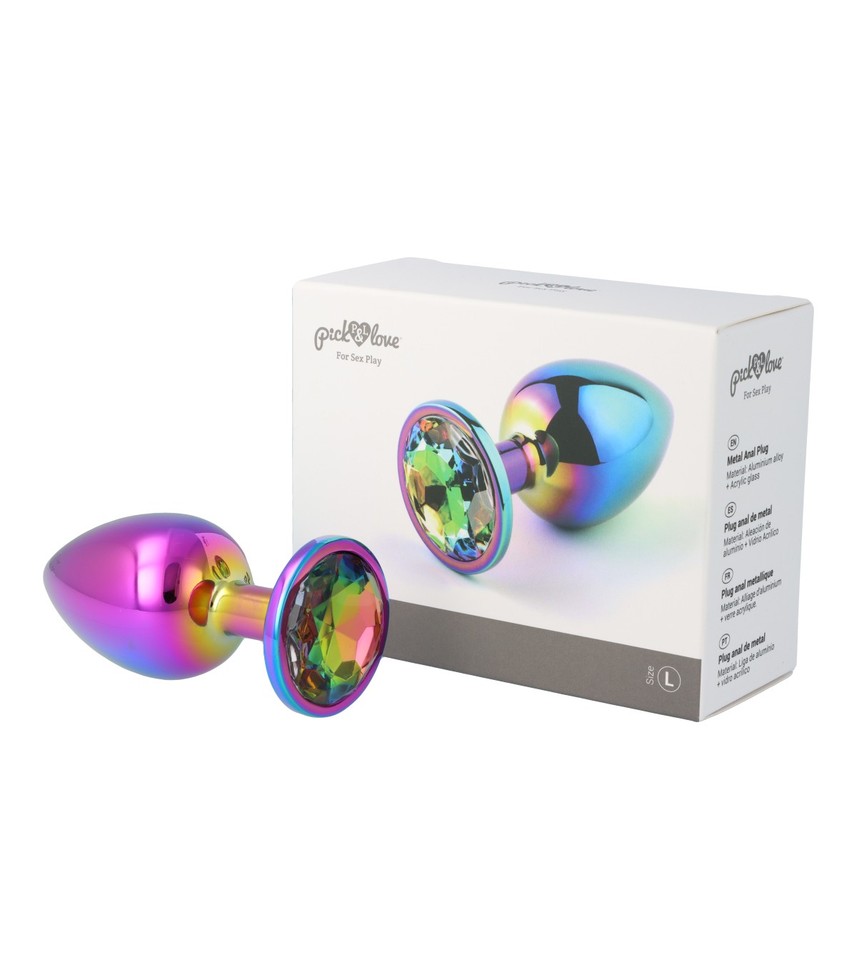 Metal anal plug no. 40 size L