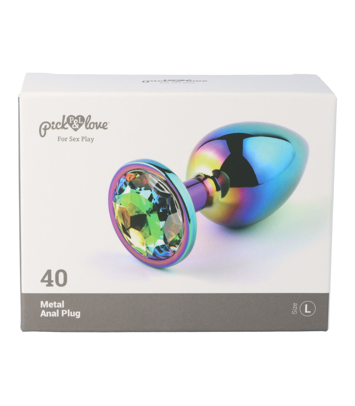 Metal anal plug no. 40 size L