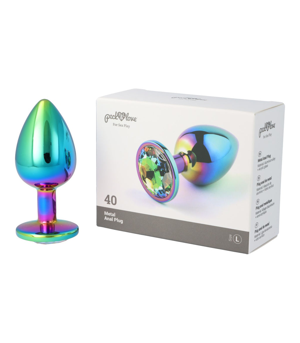Metal anal plug no. 40 size L