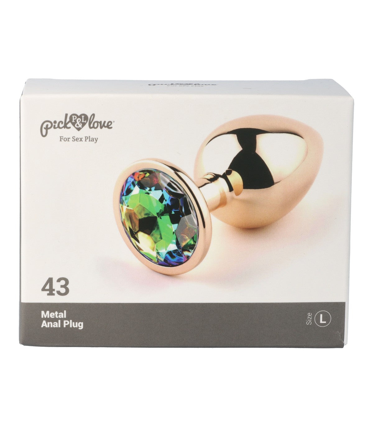 Metal anal plug no. 43 size L