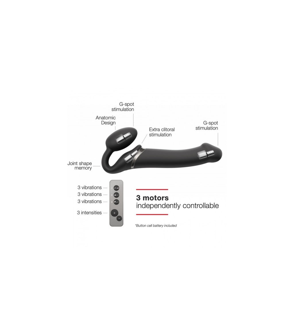 Flexible Silicone Double Vibration USB Wired Gamepad Black L