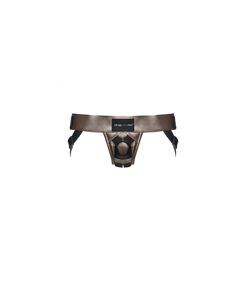 Curious faux leather harness base